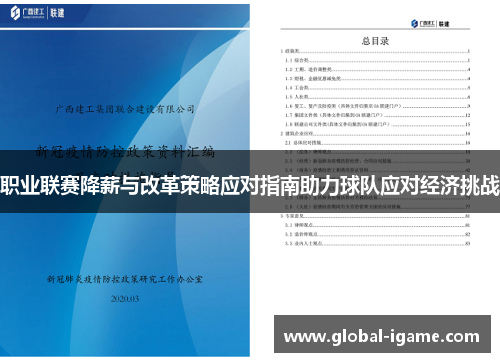 职业联赛降薪与改革策略应对指南助力球队应对经济挑战