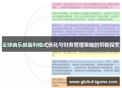 足球俱乐部盈利模式优化与财务管理策略的创新探索